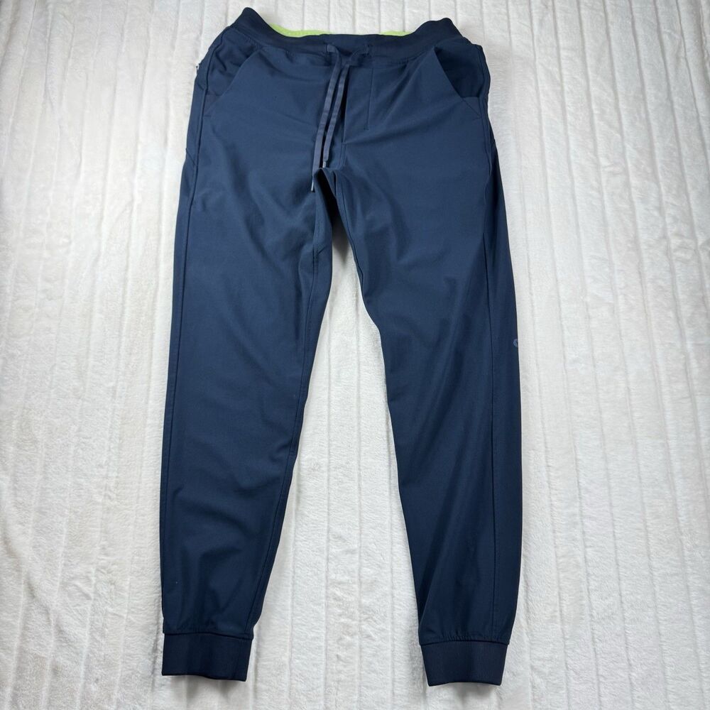 Birddogs Boom Brief Lining Joggers Men's Large Navy Stretch Performance Tapered